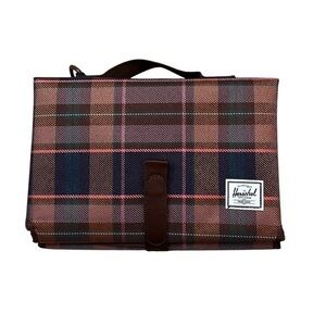 NWOT HERSCHEL Baby Diaper Changing Mat, Plaid, Folding, Travel, Portable